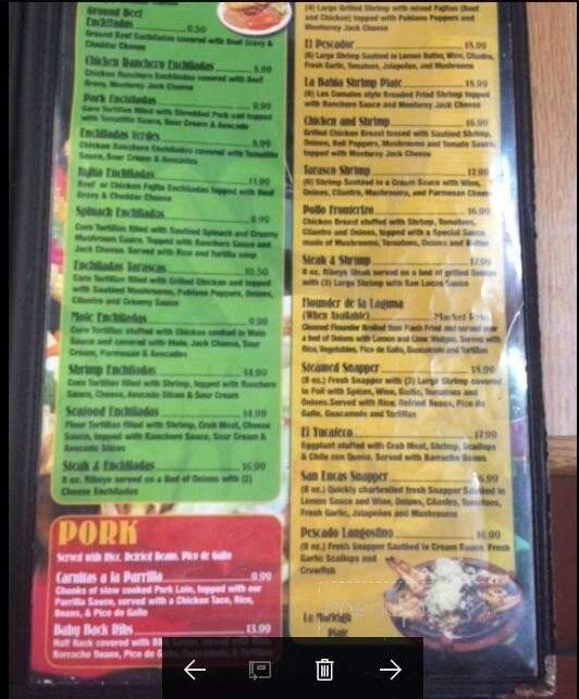 Los Comales Mexican Restaurant - Rockport, TX menu_pic