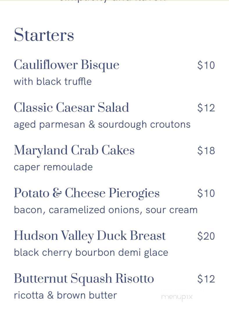 The Estate on Coffee Creek - Austinburg, OH menu_pic