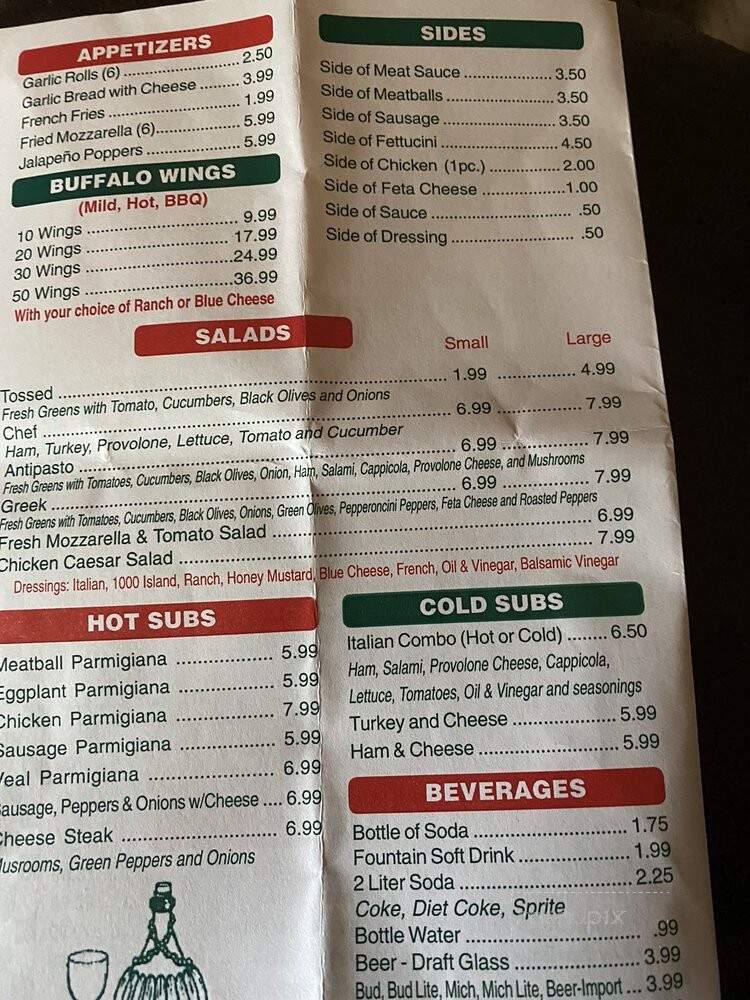 Tony's New York Pizza - Deland, FL menu_pic