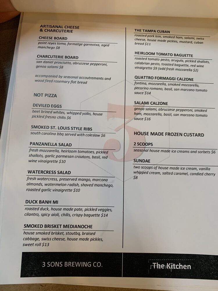 3 Sons Brewing - Dania Beach, FL menu_pic