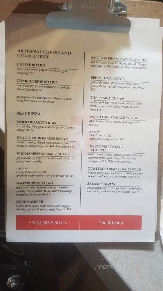 3 Sons Brewing - Dania Beach, FL menu_pic
