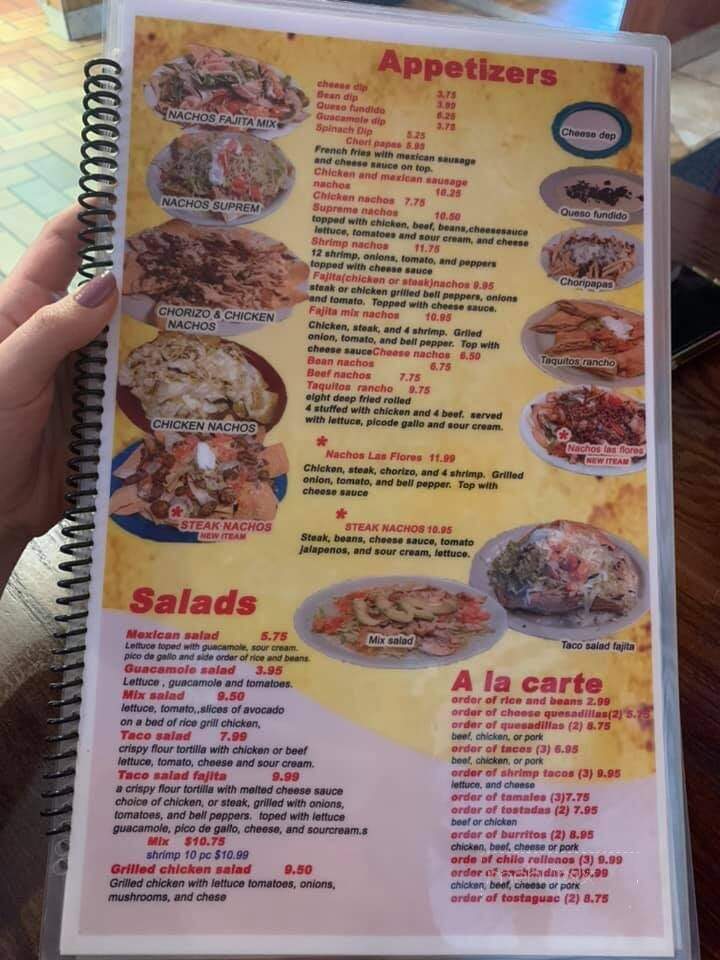 Las Flores Mexican Restaurant - Indianola, IA menu_pic