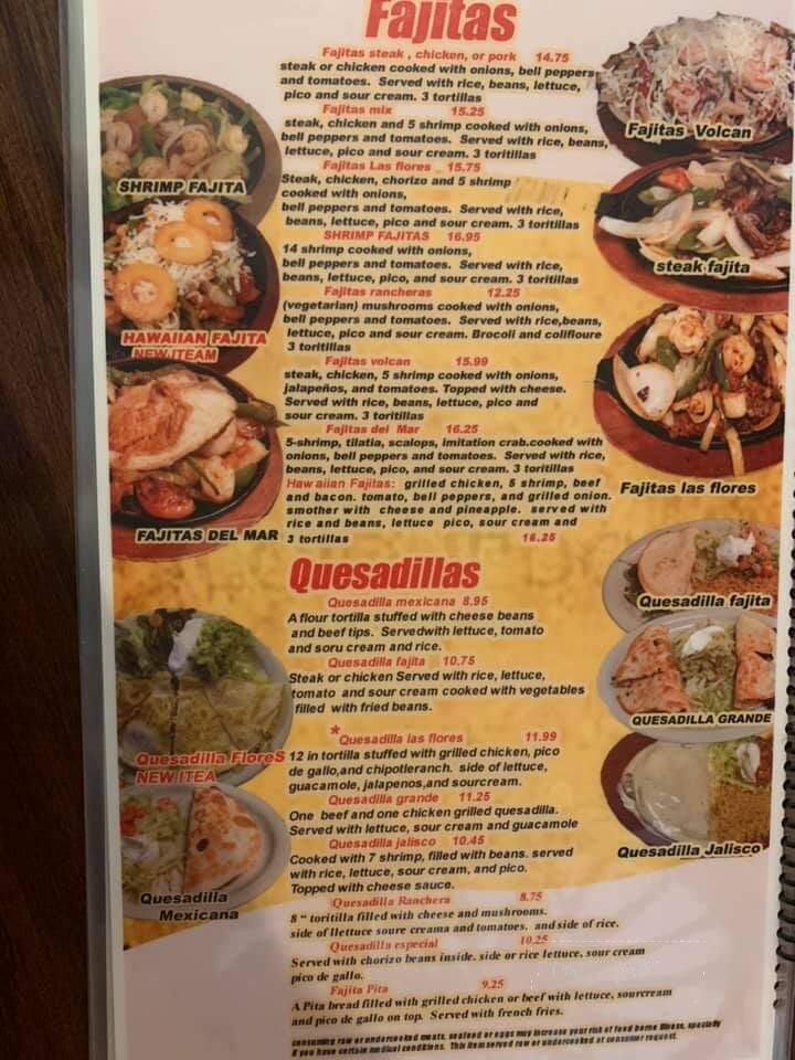 Las Flores Mexican Restaurant - Indianola, IA menu_pic