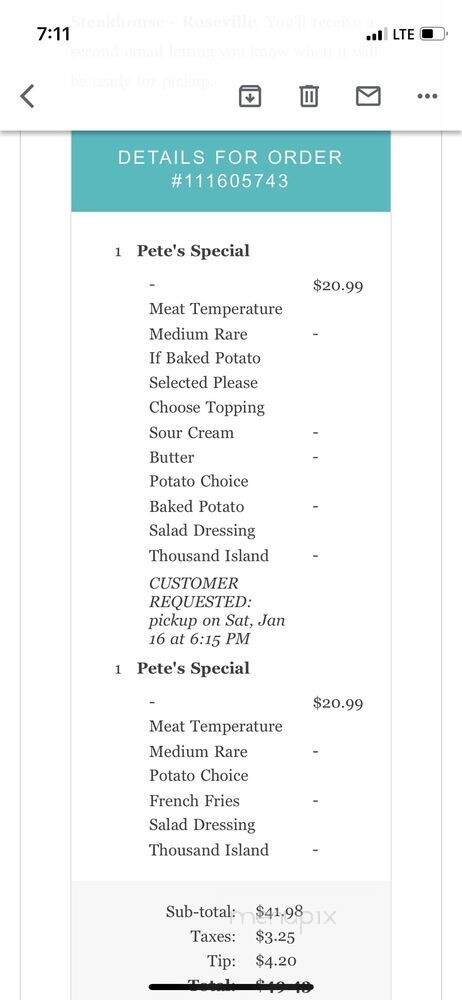 Cattlemen's Restaurant - Roseville, CA menu_pic