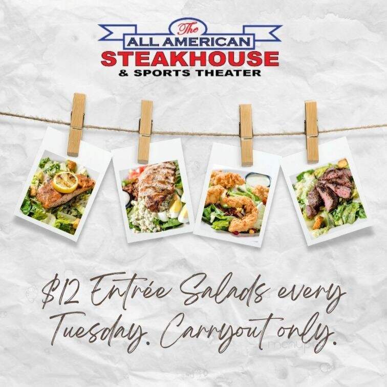 All American Steakhouse - Springdale, AR menu_pic
