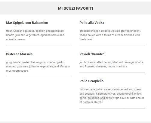 Mi Scuzi Restaurant - Erie, PA menu_pic