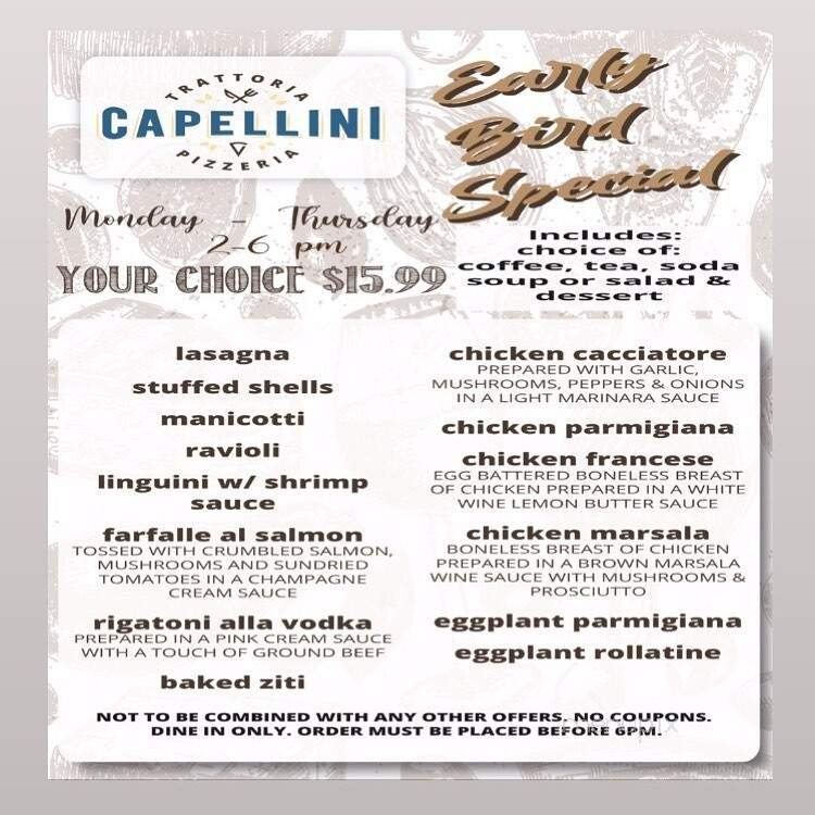 Capellini Trattoria Pizzeria - Selden, NY