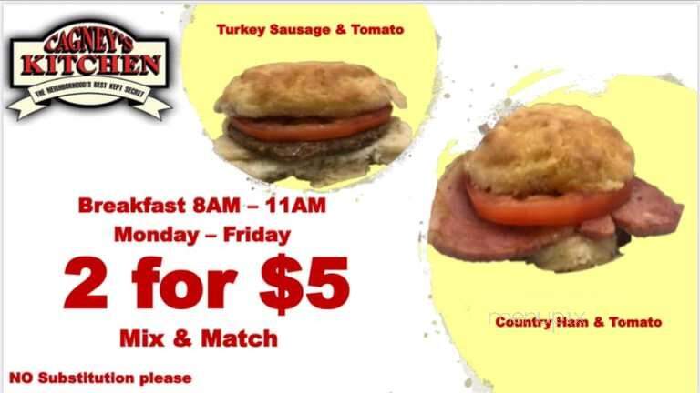 Cagney's Kitchen - Wilkesboro, NC menu_pic