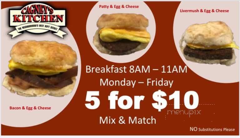 Cagney's Kitchen - Wilkesboro, NC menu_pic