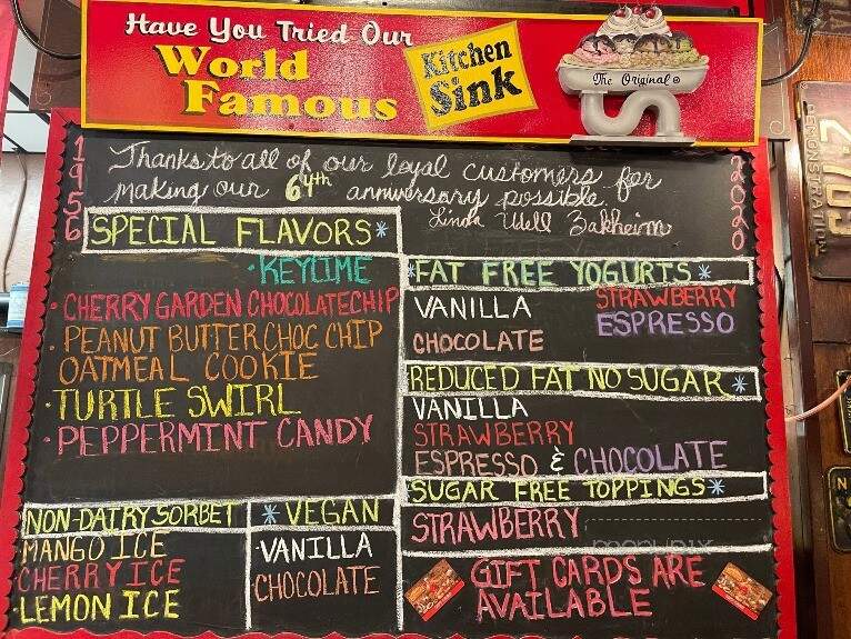 Jaxson's Ice Cream Parlor - Dania, FL menu_pic