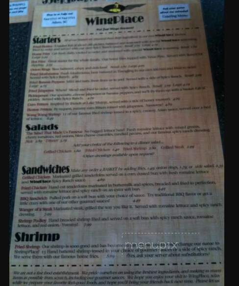A Town Wings - Aiken, SC menu_pic