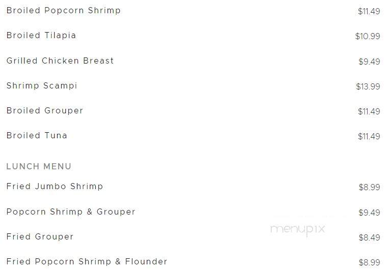 Bay Breeze - Hendersonville, NC menu_pic