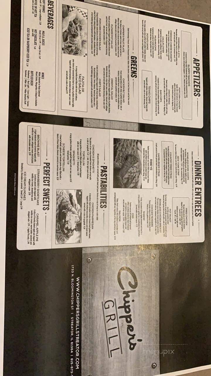 Chippers Grill - Streator, IL menu_pic