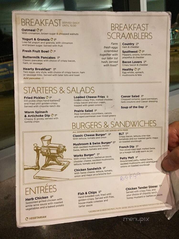 Prairie Bistro - Winnipeg, MB menu_pic