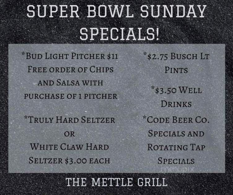 The Mettle Grill - Hickman, NE menu_pic