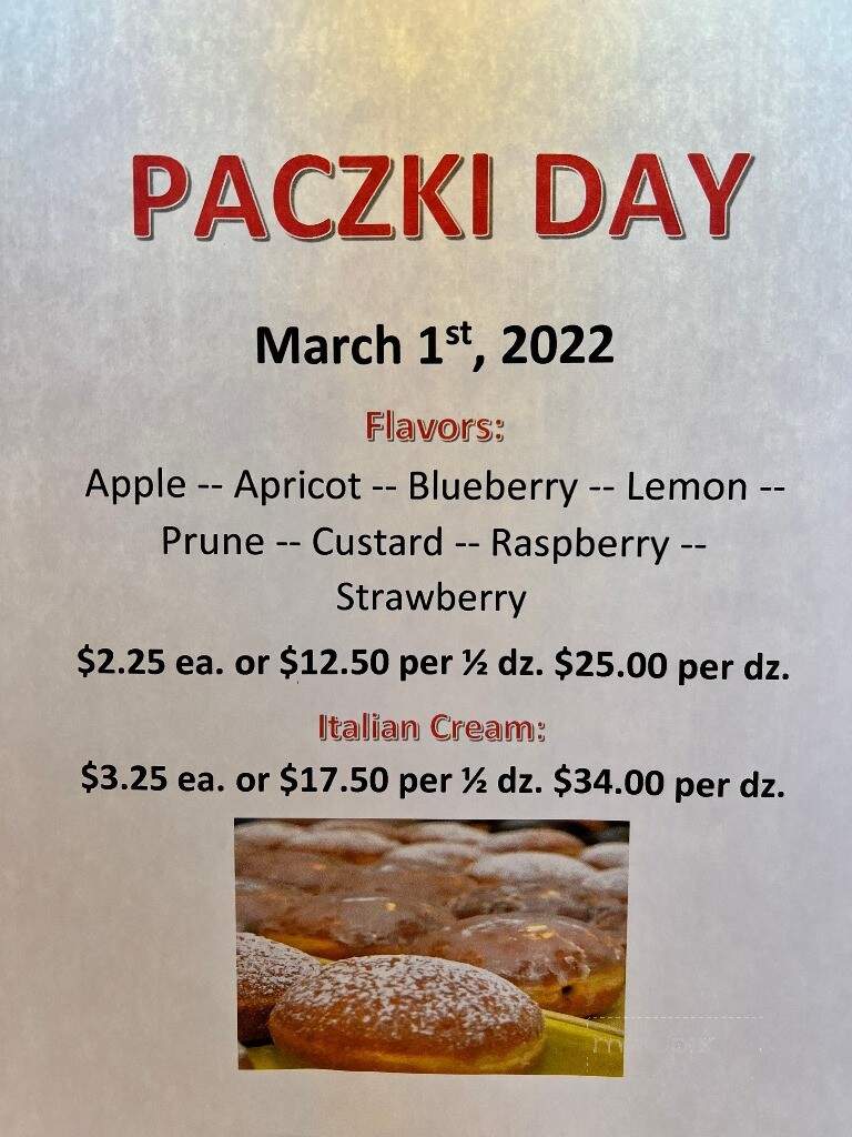 Vito's Bakery - Clinton Township, MI menu_pic