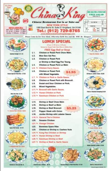 China King - Kingsland, GA menu_pic