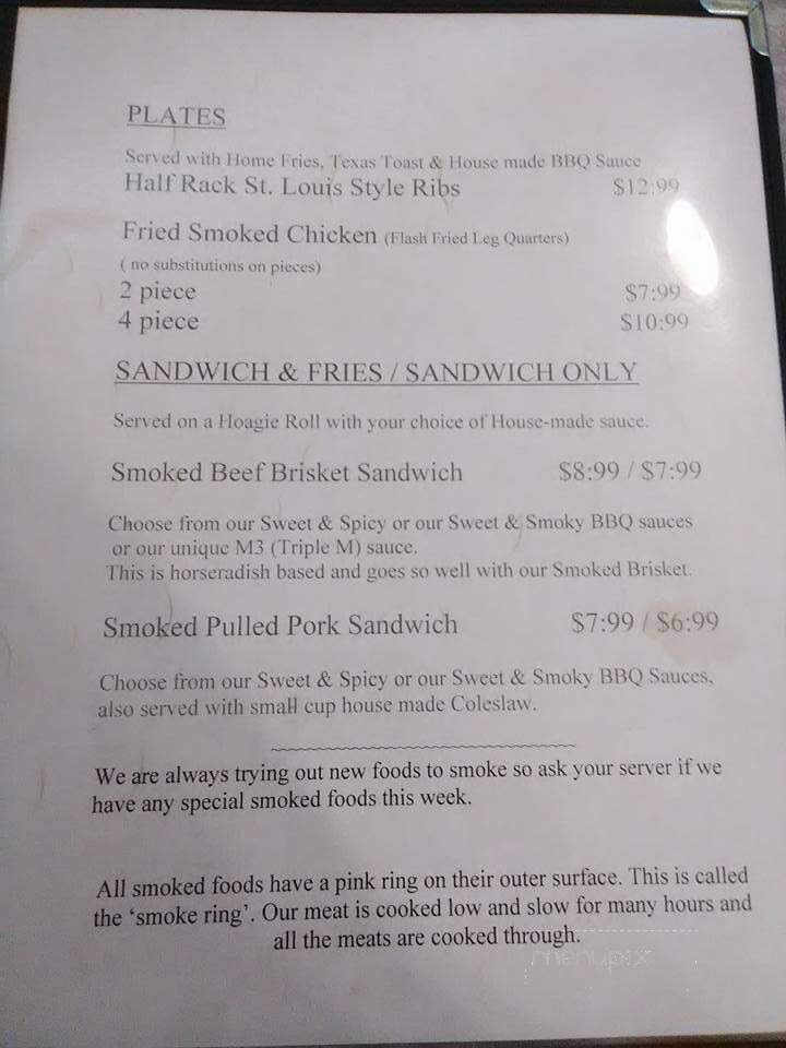 Lighthouse Grill - Ray City, GA menu_pic