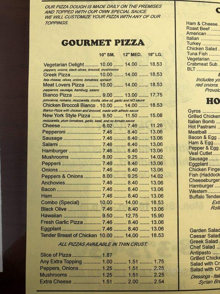 Haverhill House Of Pizza - Haverhill, MA menu_pic