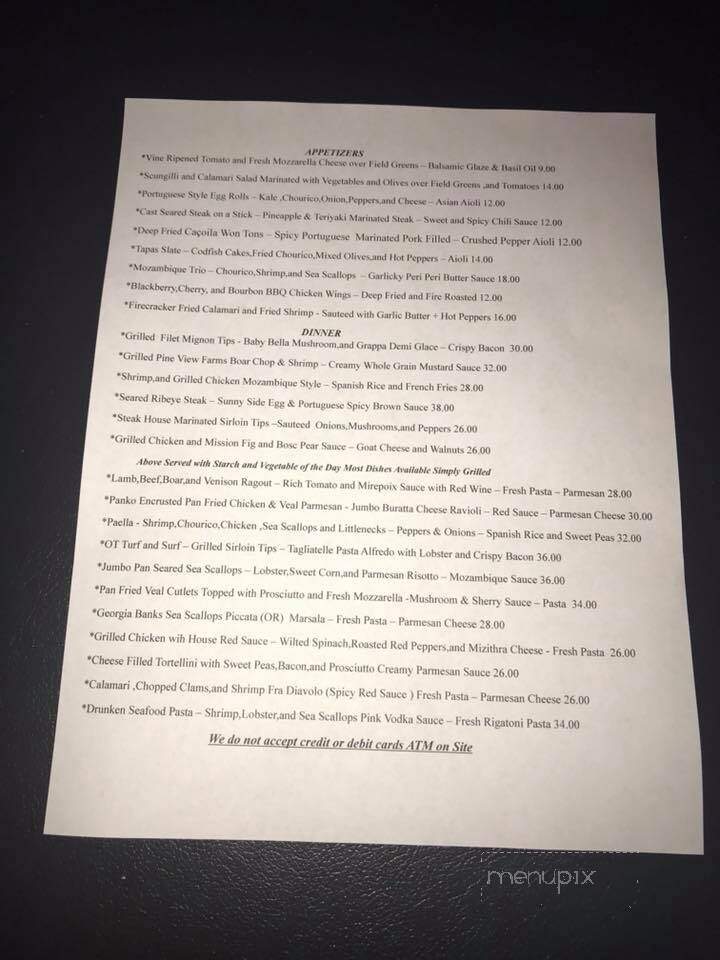 Oxford Tavern - East Providence, RI menu_pic