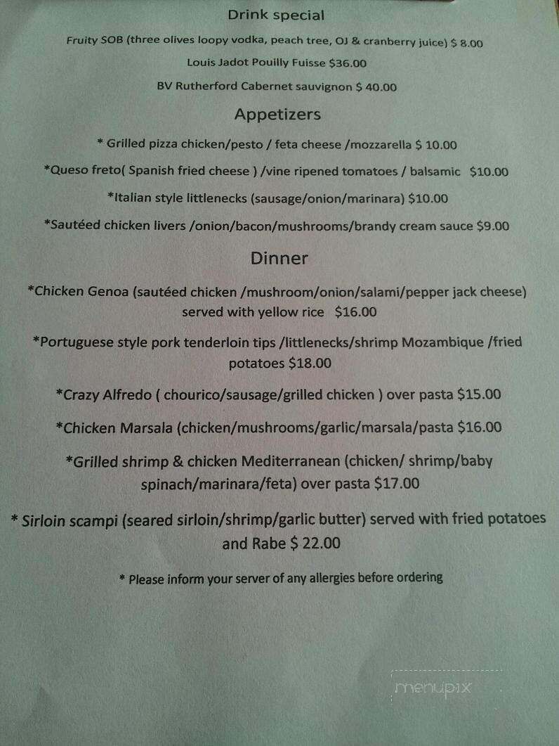 Oxford Tavern - East Providence, RI menu_pic