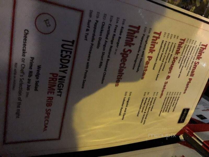 Think Prime Steakhouse - Rancho Palos Verdes, CA menu_pic