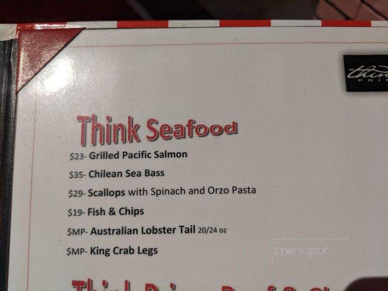 Think Prime Steakhouse - Rancho Palos Verdes, CA menu_pic
