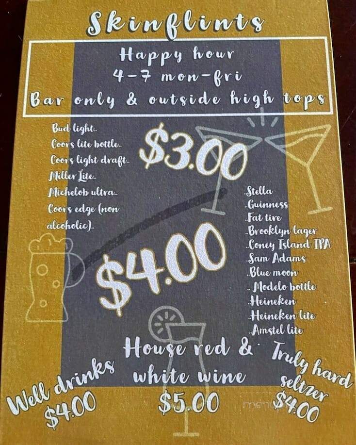 Skinflints Restaurant - Brooklyn, NY menu_pic