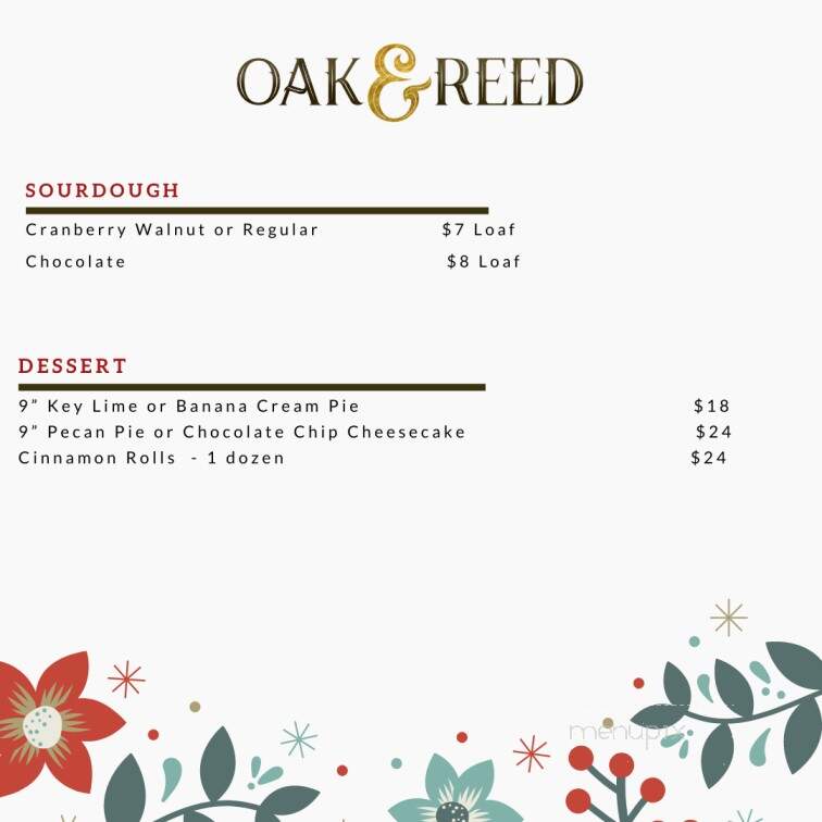 Oak & Reed - Middletown, NY menu_pic