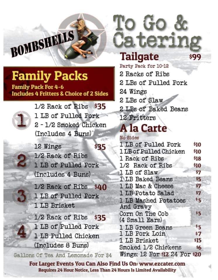 Bombshells & Ales - Ashland, KY menu_pic