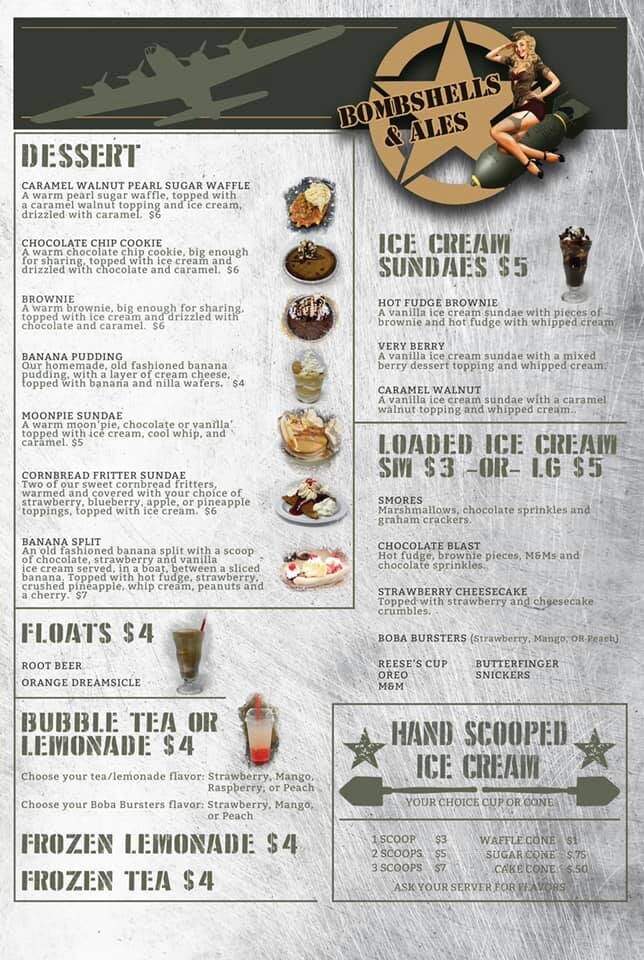 Bombshells & Ales - Ashland, KY menu_pic