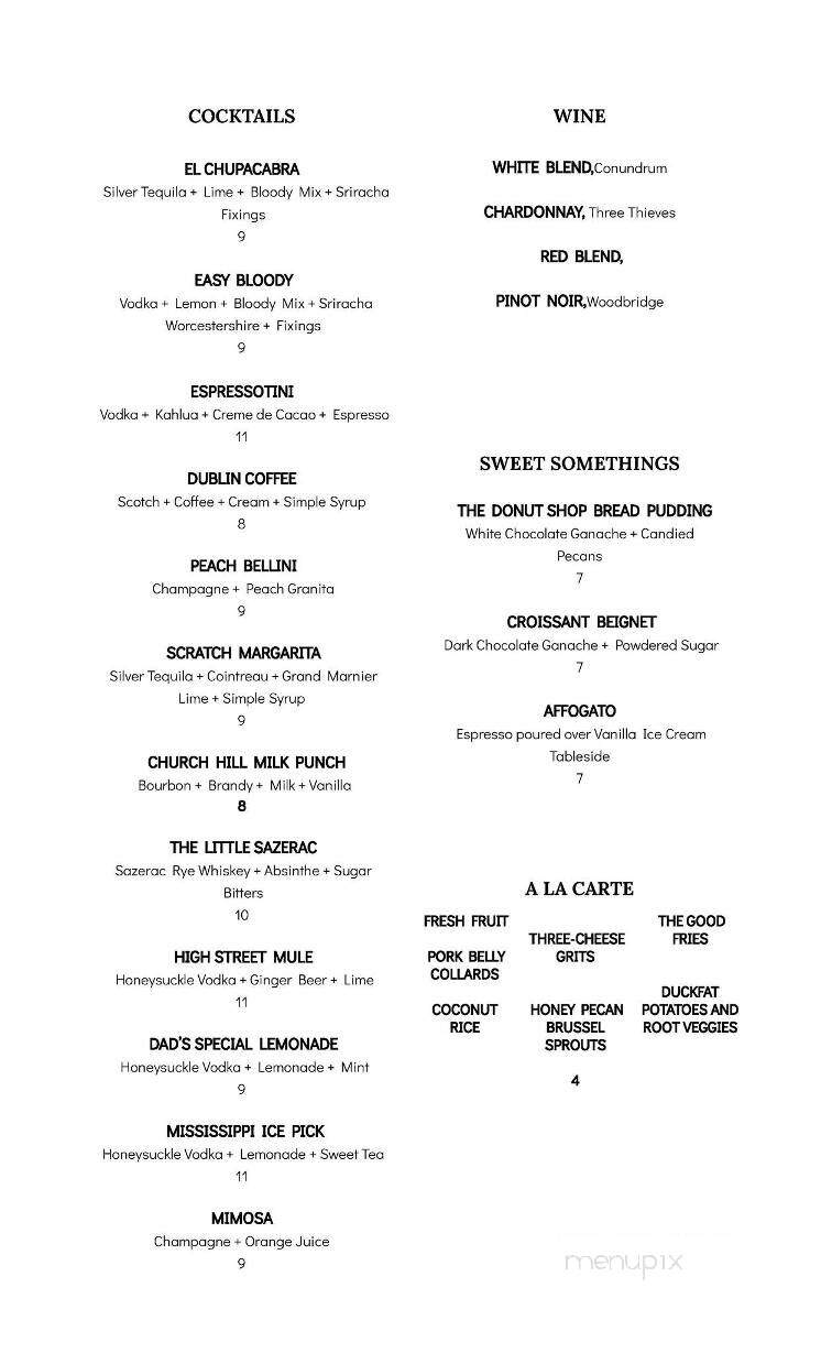 The Little Easy Cafe - Natchez, MS menu_pic