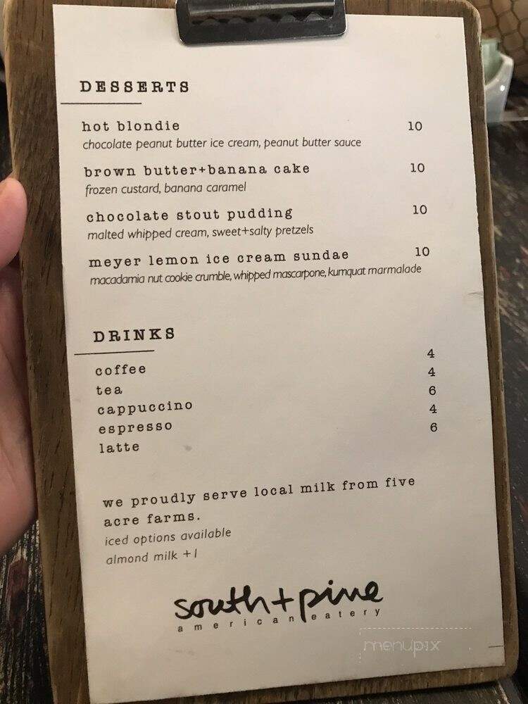 South + Pine American Eatery - Morristown, NJ menu_pic