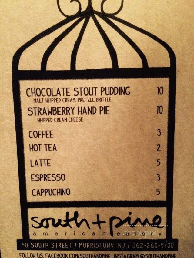 South + Pine American Eatery - Morristown, NJ menu_pic