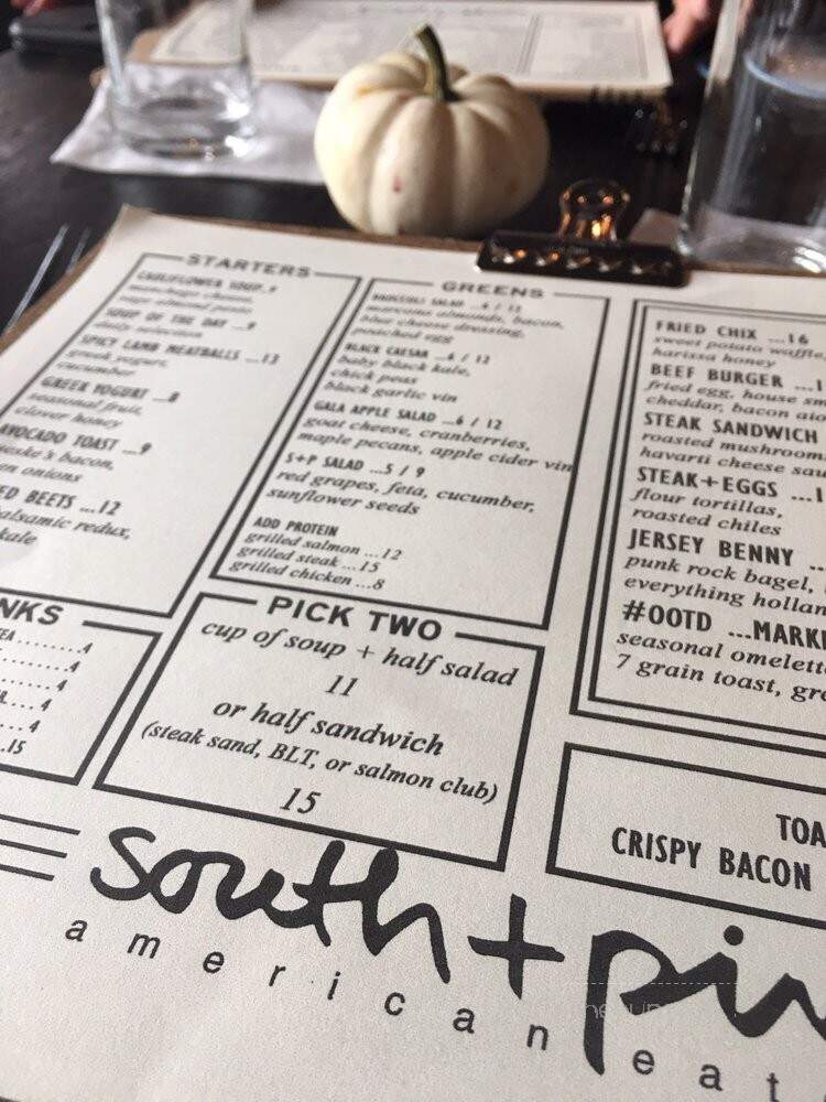 South + Pine American Eatery - Morristown, NJ menu_pic