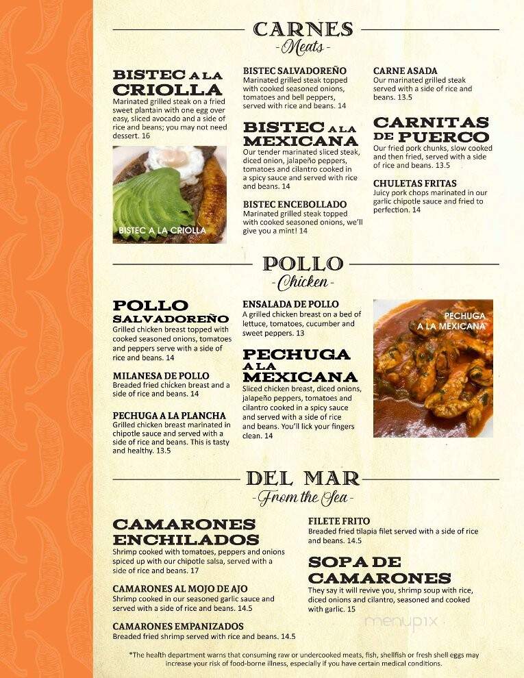 La Esperanza Restaurant - Lindenwold, NJ menu_pic