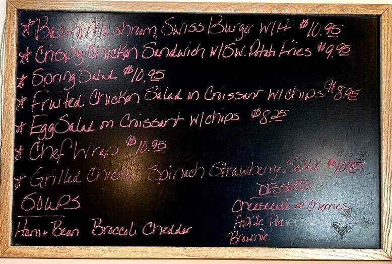 Kimberly's Cafe & Creamery - Carlisle, PA menu_pic