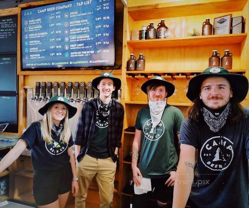 Camp Beer Co - Langley, BC menu_pic