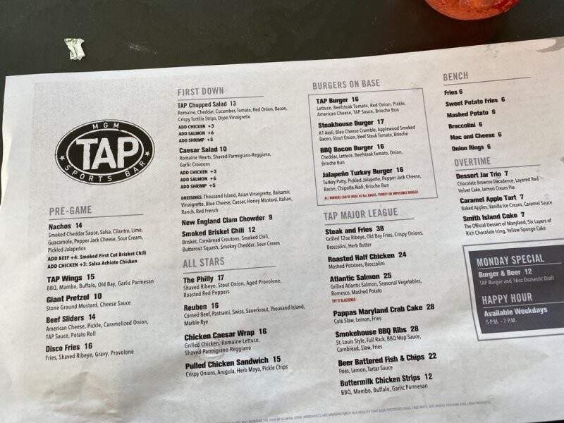 TAP Sports Bar - National Harbor, MD