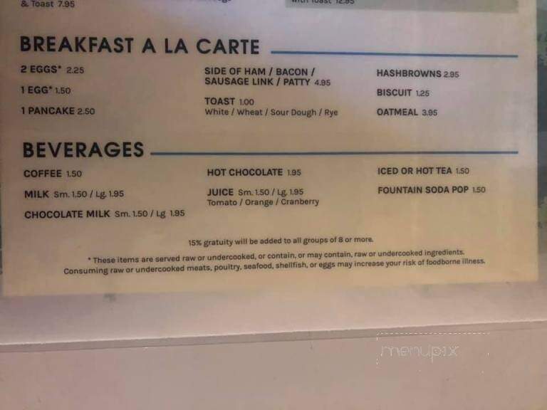 Outpost Lodge - Pierre, SD menu_pic