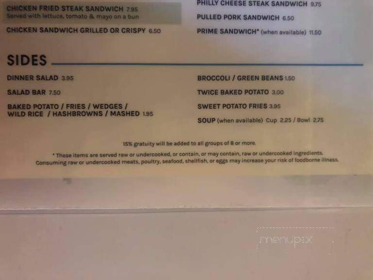 Outpost Lodge - Pierre, SD menu_pic