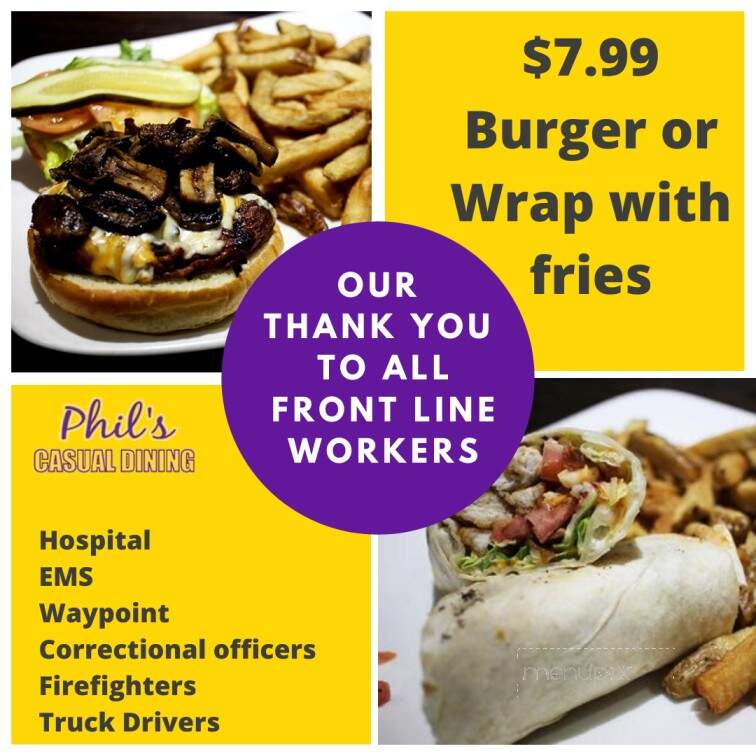 Phil's Family Restaurant - Penetanguishene, ON menu_pic