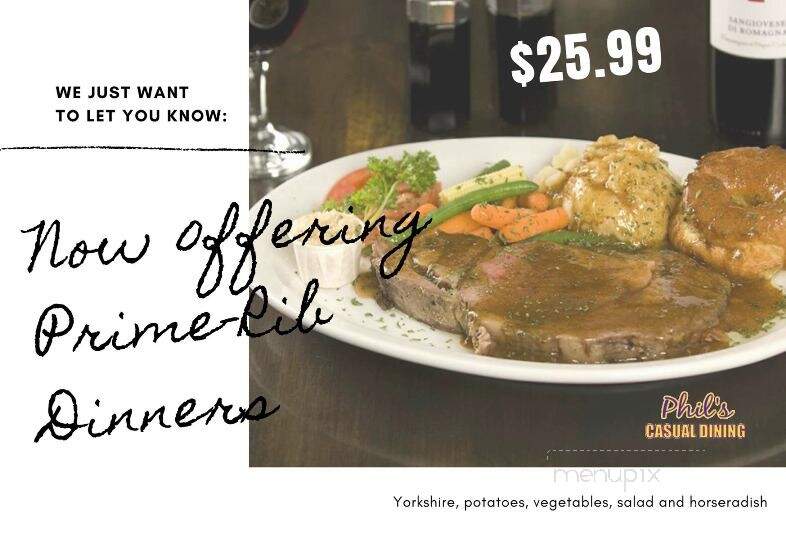 Phil's Family Restaurant - Penetanguishene, ON menu_pic