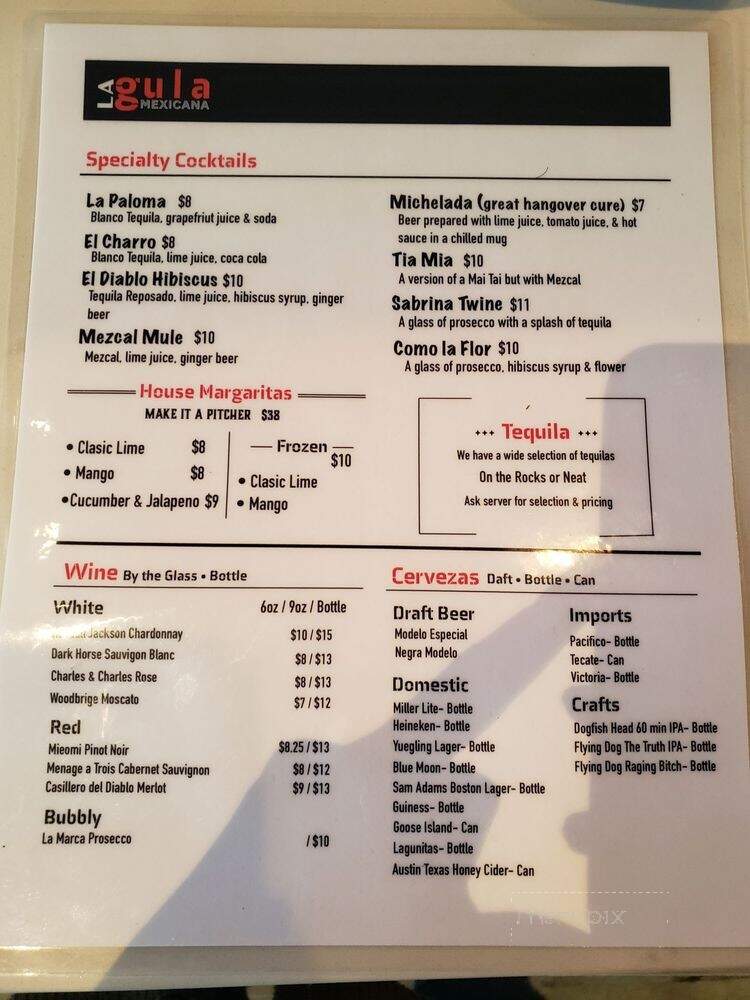 La Gula Mexicana - Germantown, MD menu_pic