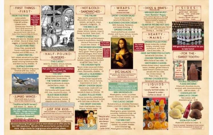 New River Brewing - West Jefferson, NC menu_pic
