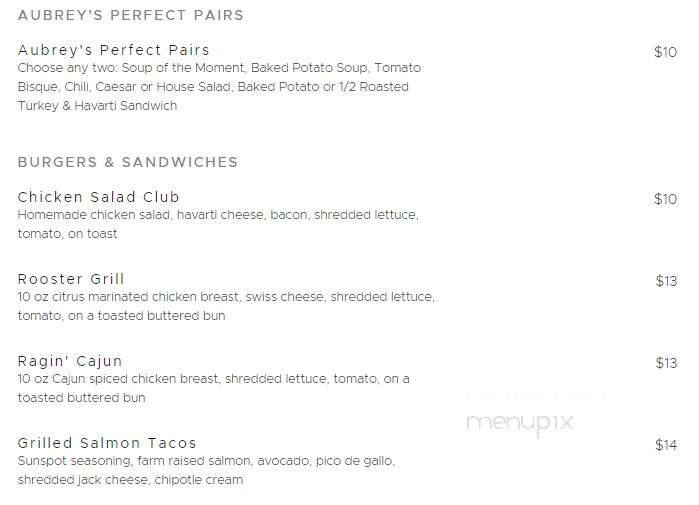 Aubrey's - Cleveland, TN menu_pic