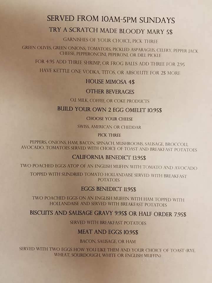 Montana Steak House - Lake Havasu City, AZ menu_pic