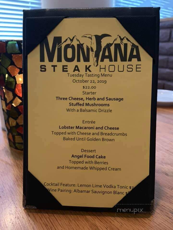 Montana Steak House - Lake Havasu City, AZ menu_pic
