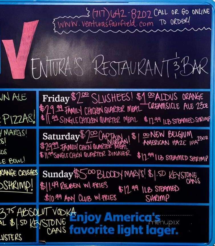 Ventura's Restaurant & Pizza - Fairfield, PA