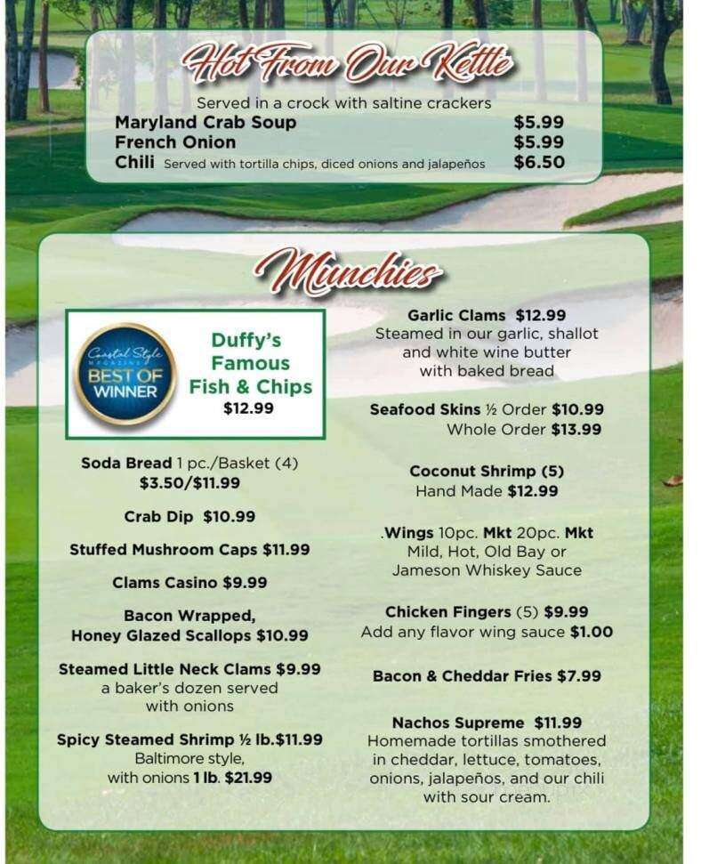 Duffy's Tavern - Ocean City, MD menu_pic